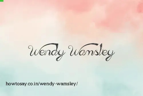 Wendy Wamsley