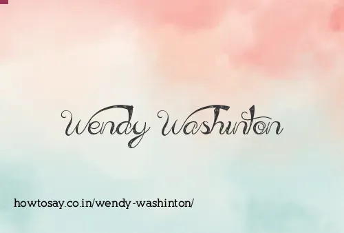Wendy Washinton