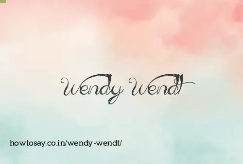 Wendy Wendt