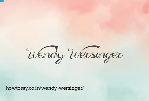 Wendy Wersinger