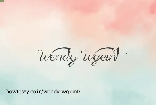 Wendy Wgeint