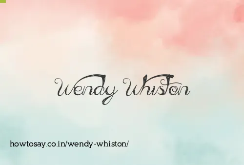 Wendy Whiston