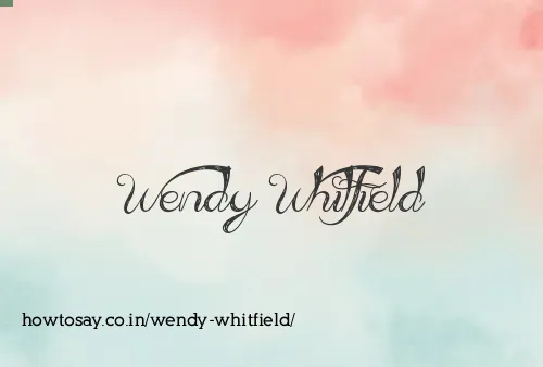 Wendy Whitfield