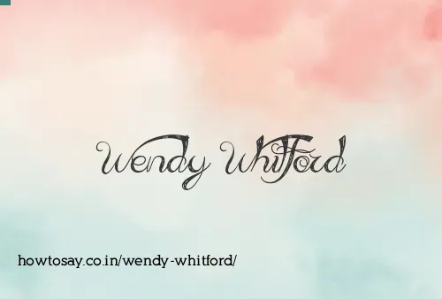 Wendy Whitford