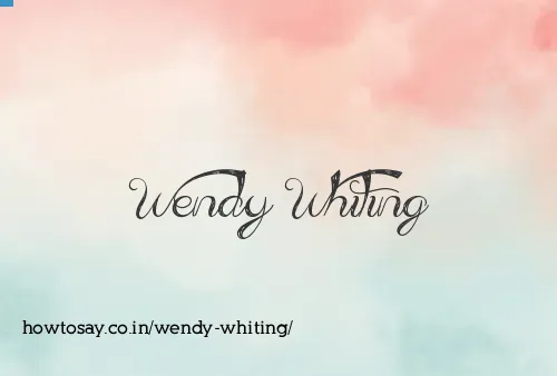 Wendy Whiting