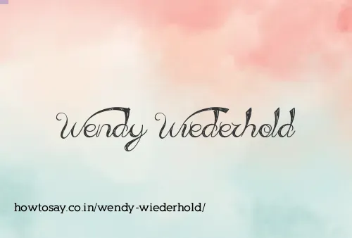 Wendy Wiederhold