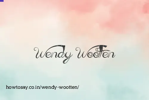 Wendy Wootten