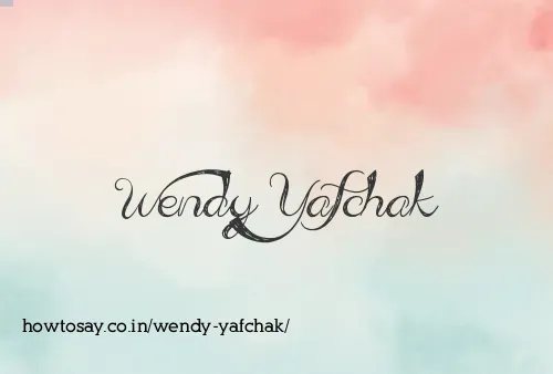 Wendy Yafchak