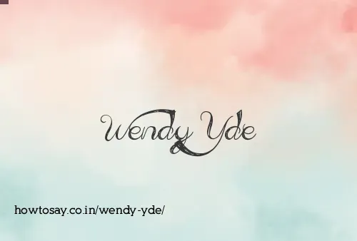 Wendy Yde