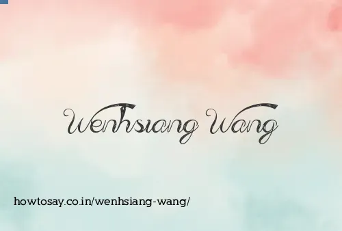 Wenhsiang Wang