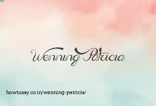 Wenning Patricia