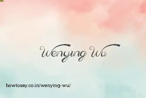 Wenying Wu