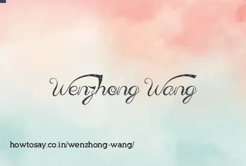 Wenzhong Wang