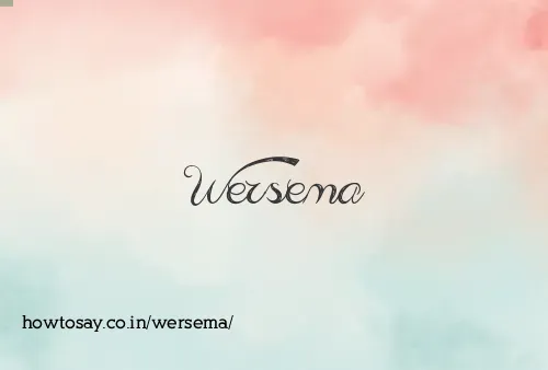 Wersema