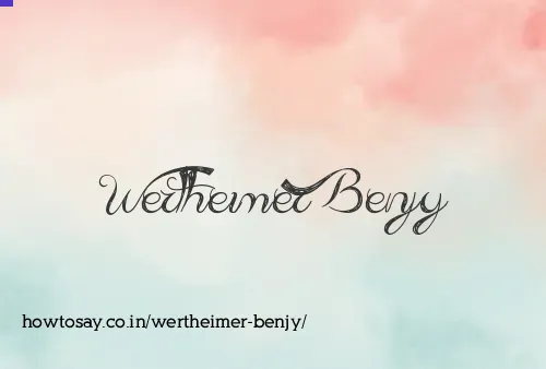 Wertheimer Benjy