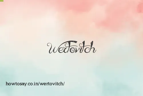 Wertovitch