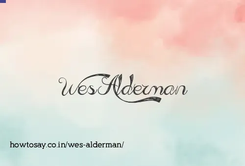 Wes Alderman