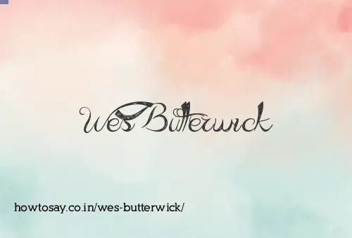 Wes Butterwick