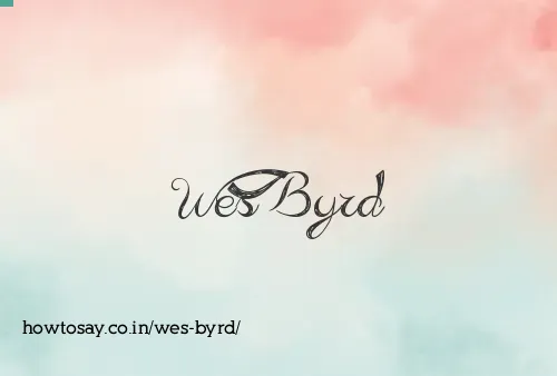 Wes Byrd