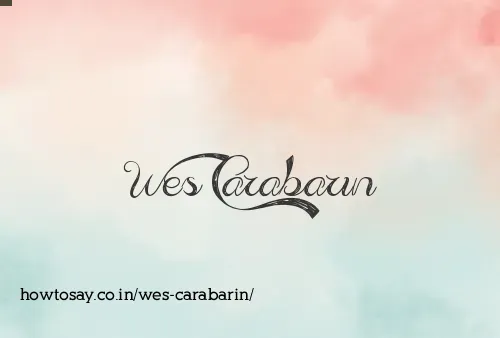Wes Carabarin