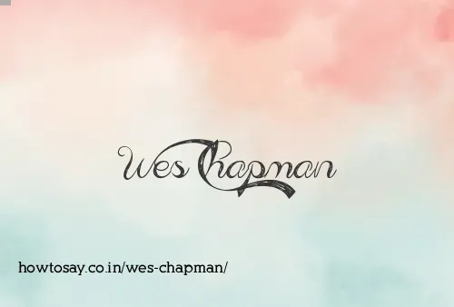 Wes Chapman
