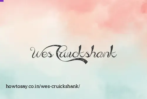 Wes Cruickshank
