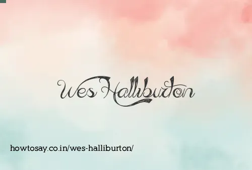 Wes Halliburton