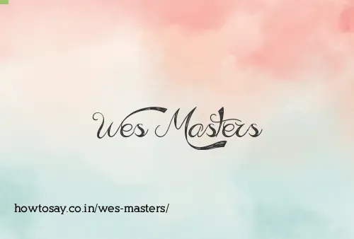 Wes Masters