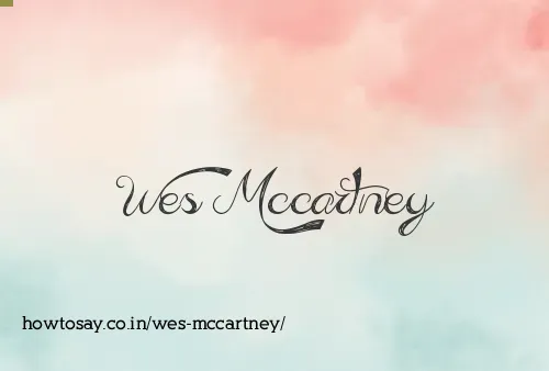 Wes Mccartney