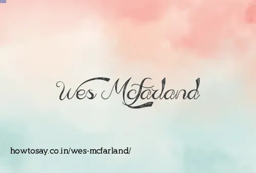 Wes Mcfarland