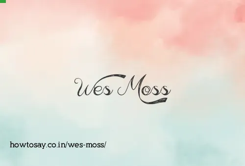 Wes Moss