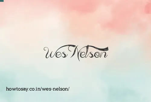 Wes Nelson