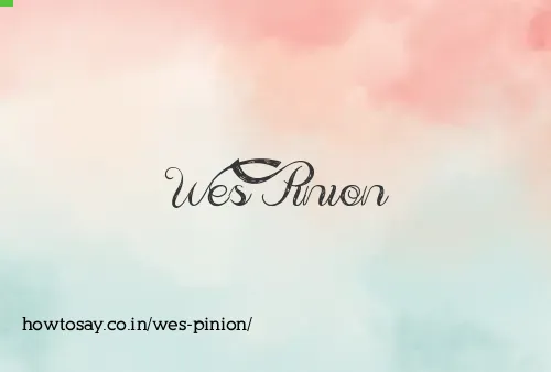 Wes Pinion