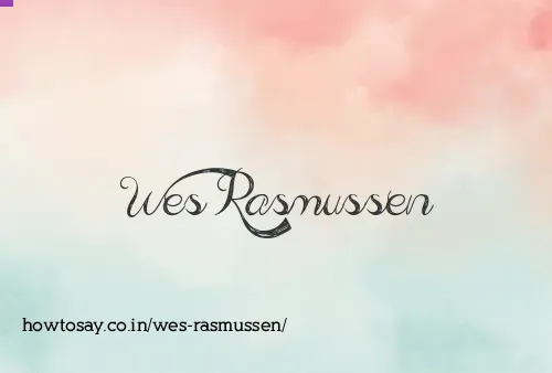 Wes Rasmussen
