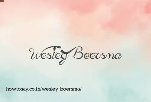 Wesley Boersma