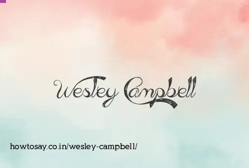 Wesley Campbell
