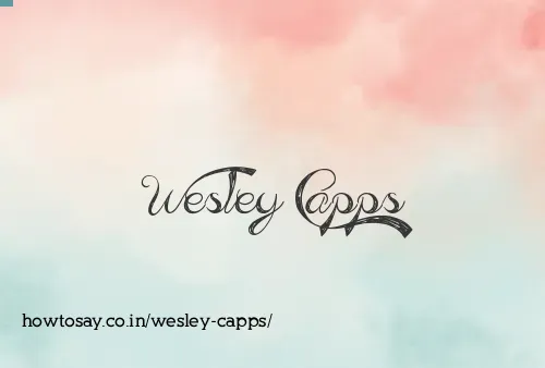 Wesley Capps