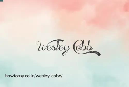 Wesley Cobb