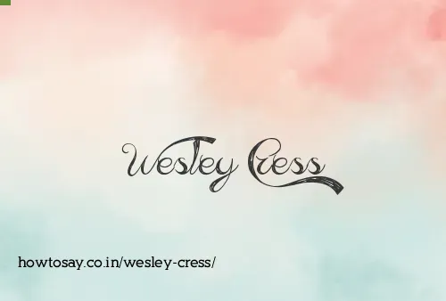 Wesley Cress
