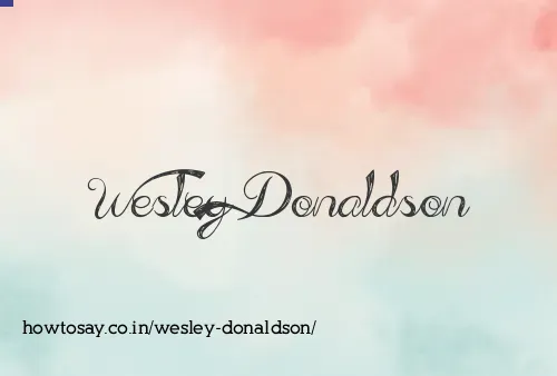 Wesley Donaldson