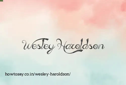 Wesley Haroldson