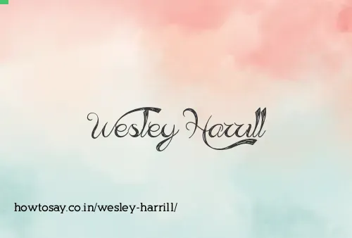 Wesley Harrill