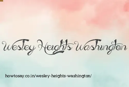 Wesley Heights Washington