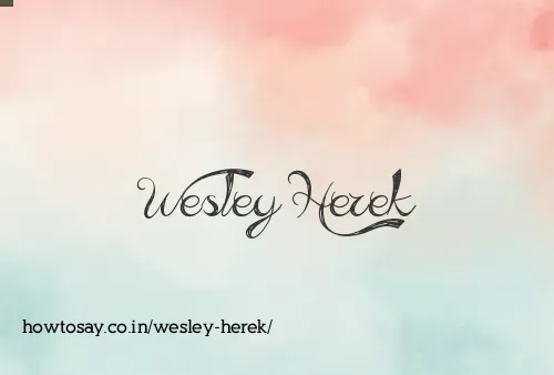 Wesley Herek