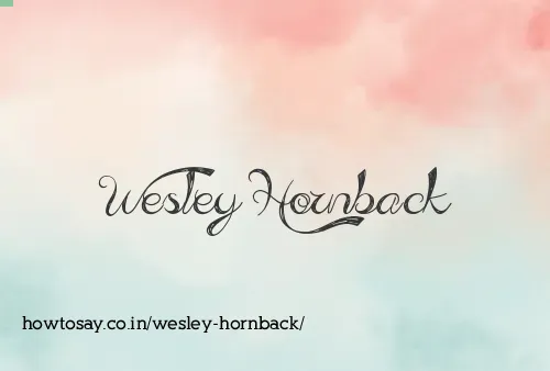 Wesley Hornback