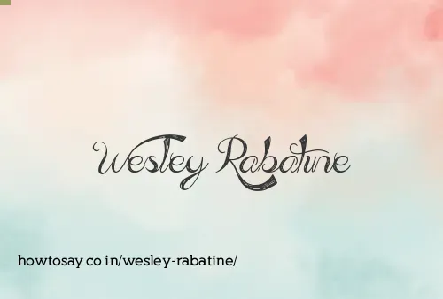 Wesley Rabatine