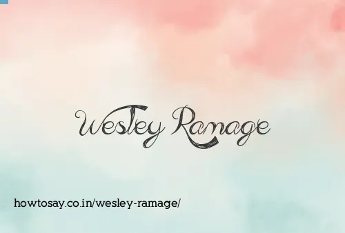 Wesley Ramage