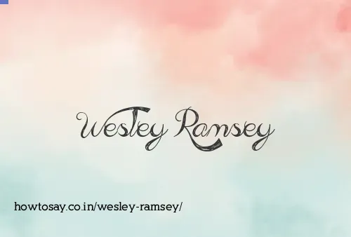 Wesley Ramsey