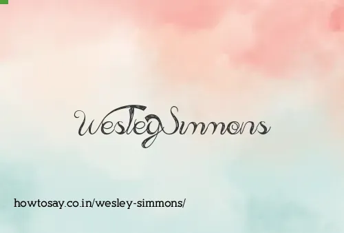 Wesley Simmons