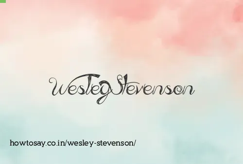 Wesley Stevenson